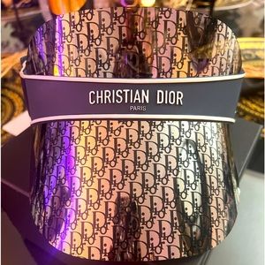 Authentic New Christian Dior Club V1U Visor CD Logo Shield Cap